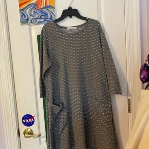 Cut Loose Gray Polka Dot Dress Size S